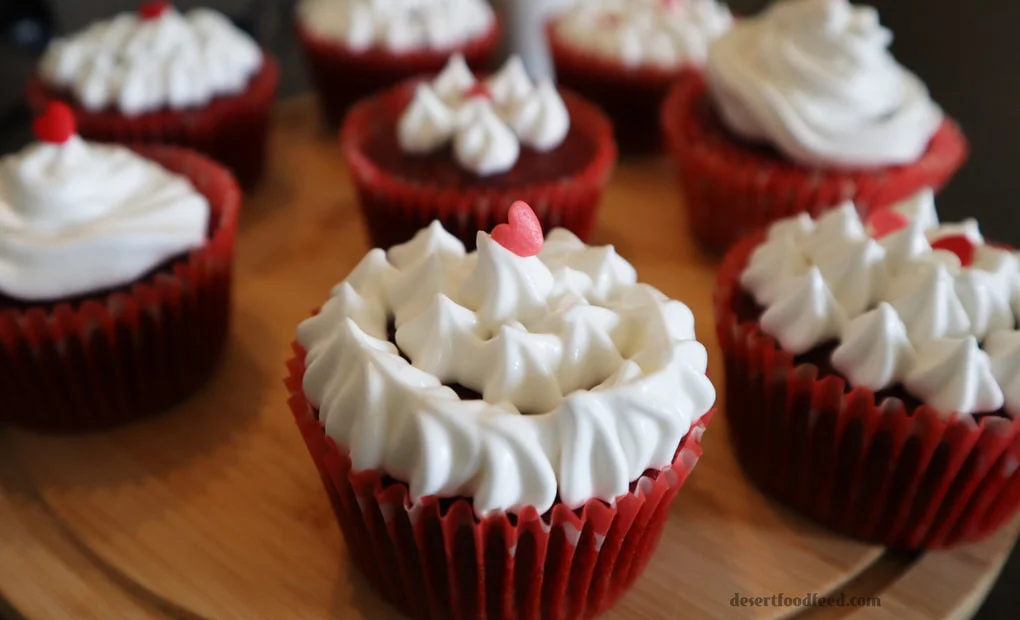 Easy Eggless Red Velvet Cupcakes