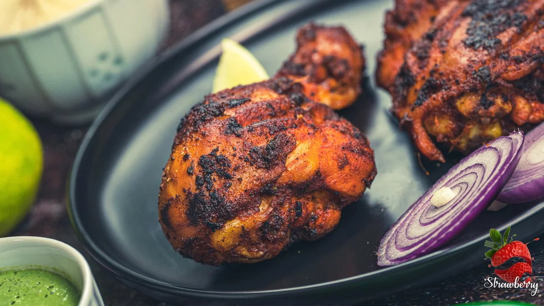 Tandoori Chicken With Mint Chutney