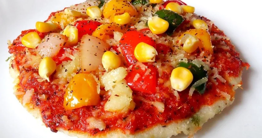 Pizza Uttappam(Indian pancake pizza)-kids snack
