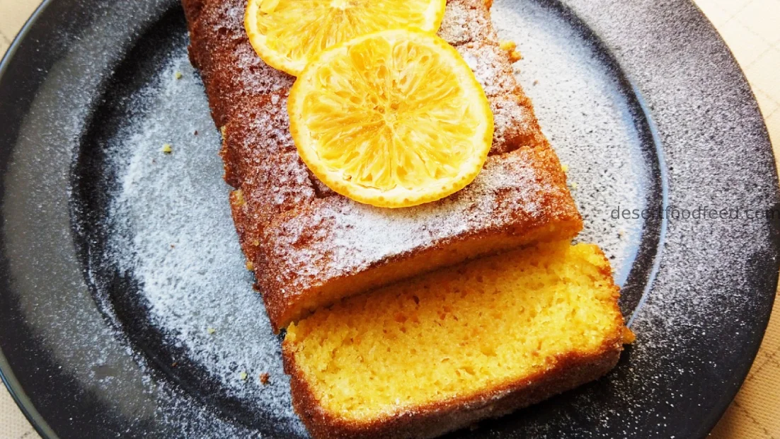 Eggless Orange Cake Recipe