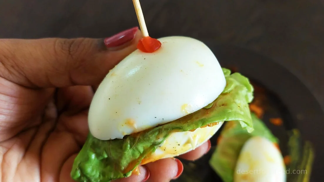 Mini Keto Egg Burger