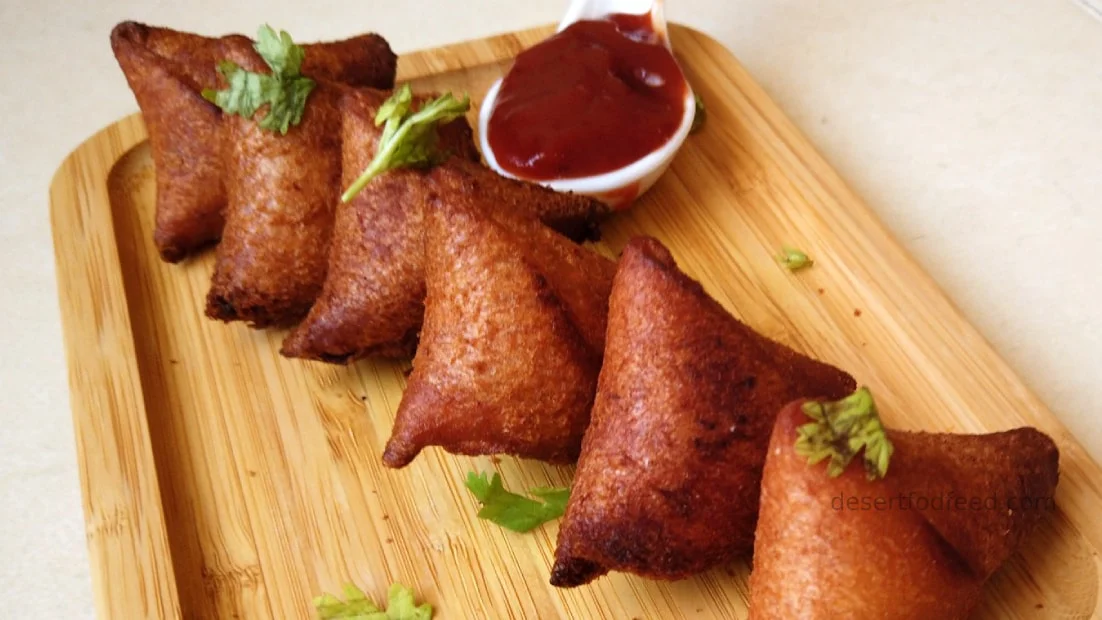 Paneer Cheese Bread Samosa