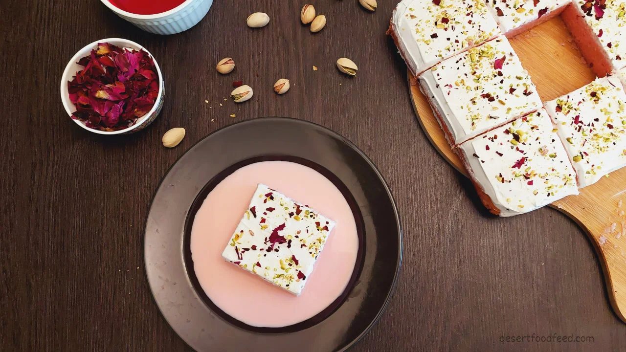 Rose Milk Tres Leches Cake