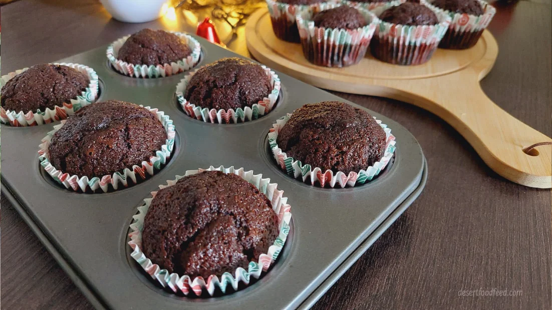 Chocolate Christmas Tree Cupcakes