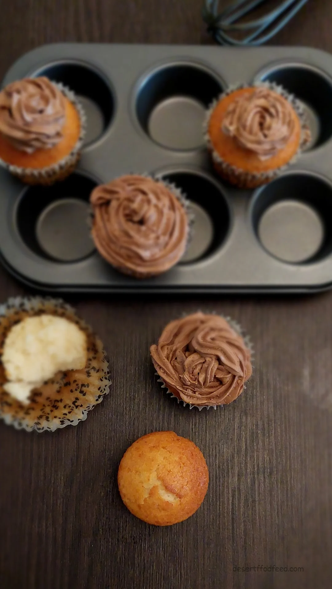 Eggless Vanilla Cupcakes Recipe