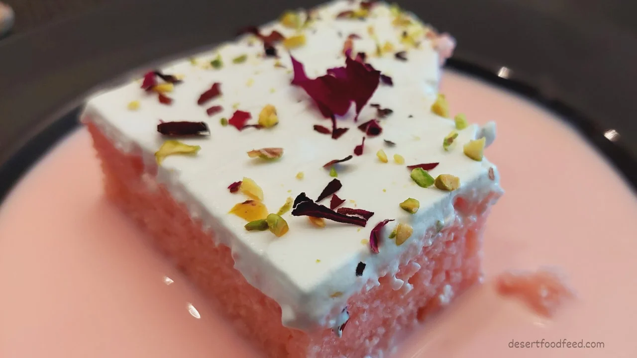Rose Milk Tres Leches Cake
