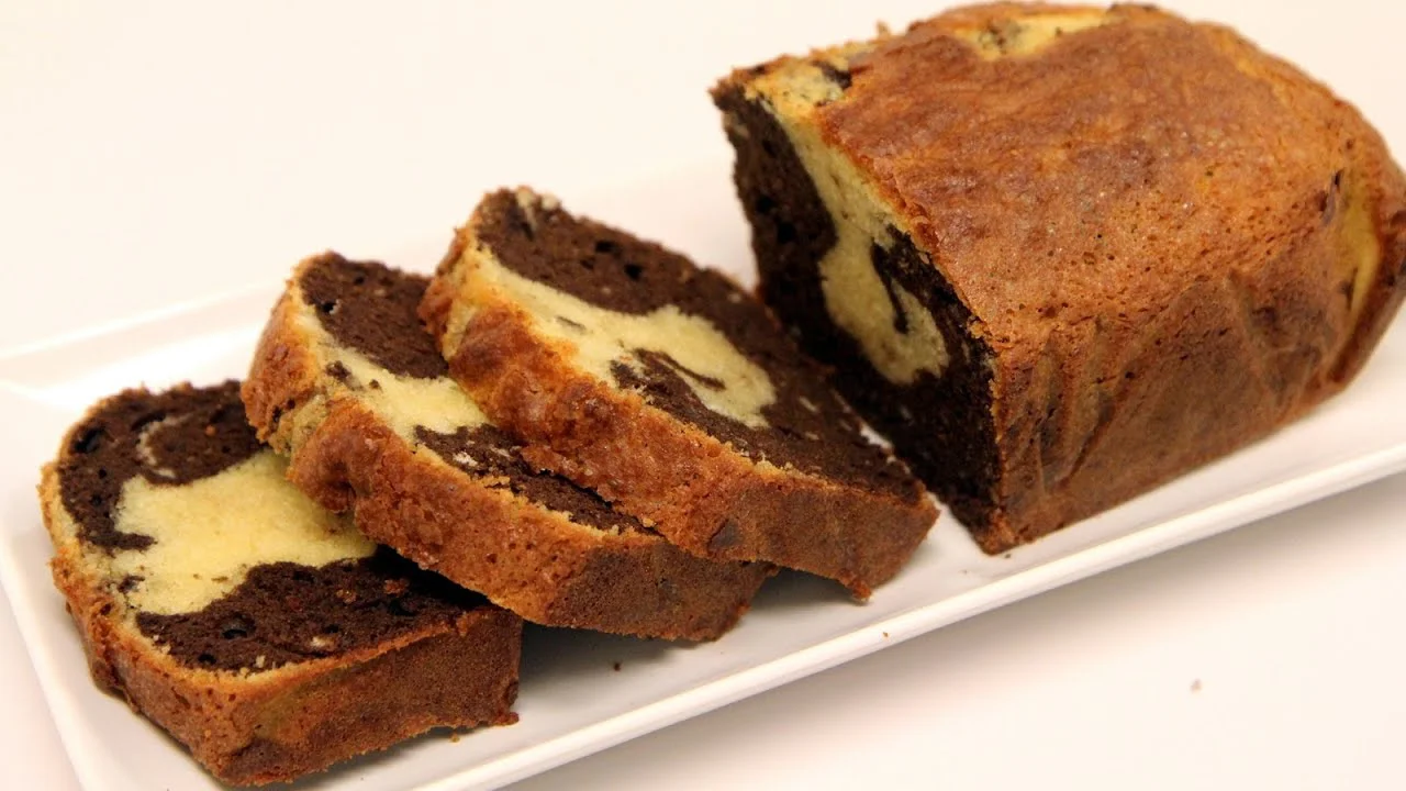 Marble / Zebra Cake (oven less & egg less)