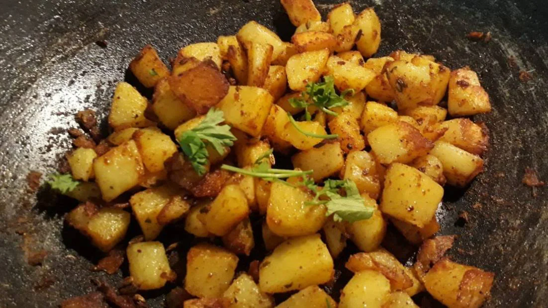 How to make Potato Stir Fry Veg Recipes