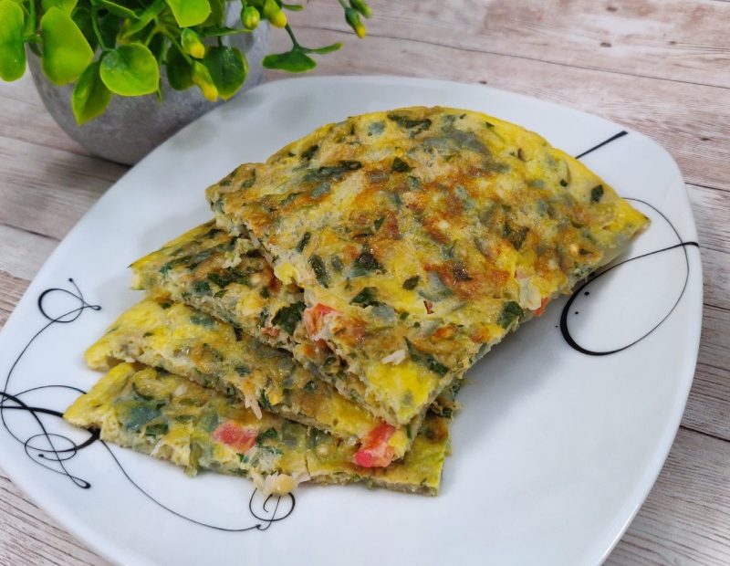 microgreens omelet