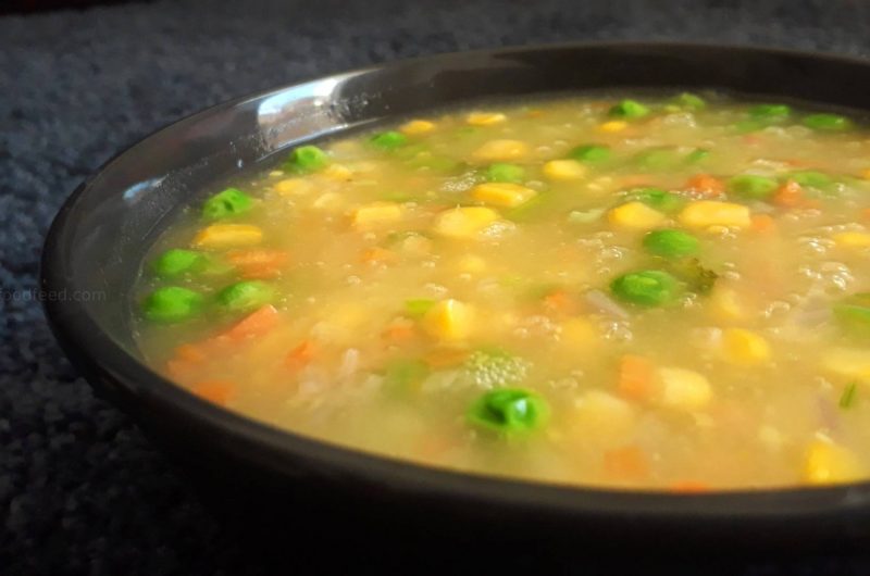 Sweet Corn Veg Soup Recipe