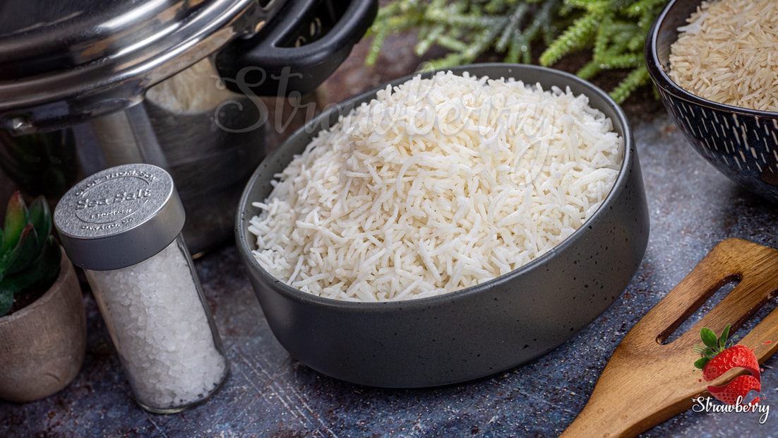 Basmati Rice in pressure Cooker.
