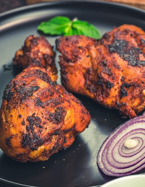 Tandoori Chicken With Mint Chutney
