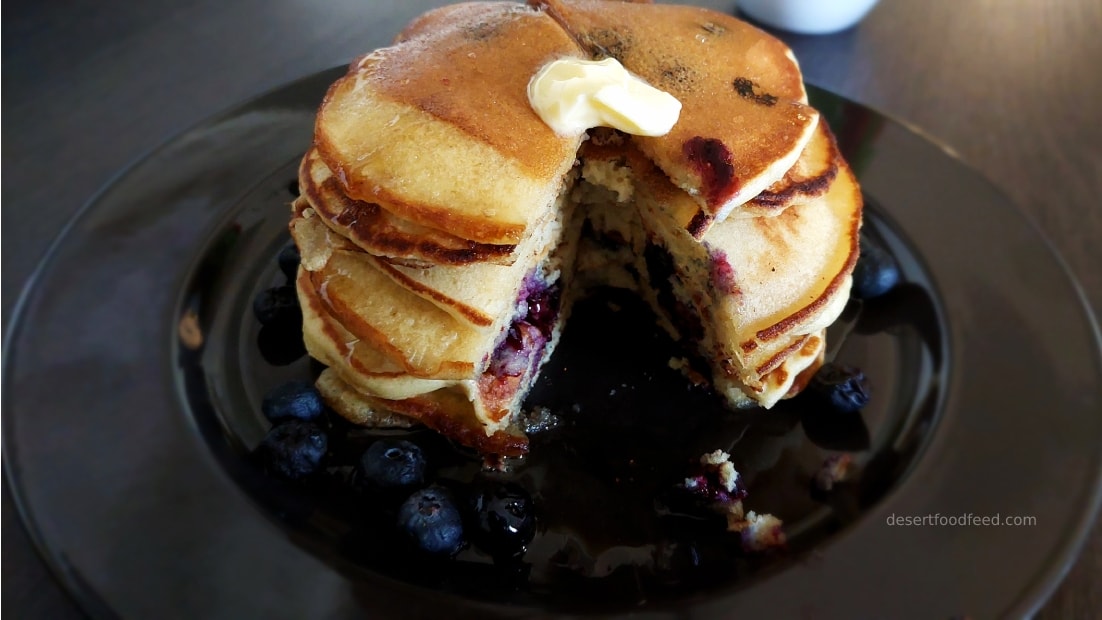 Light Fluffy Blueberry Pancakes