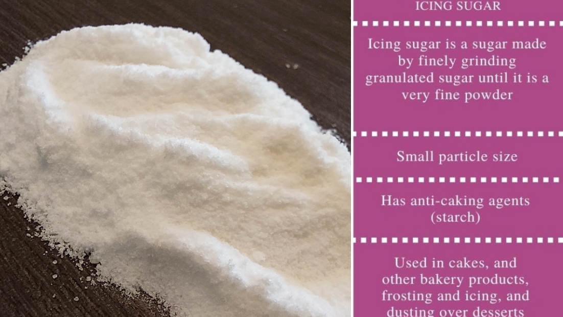 How to make Icing Sugar & Caster Sugar Desert Food Feed