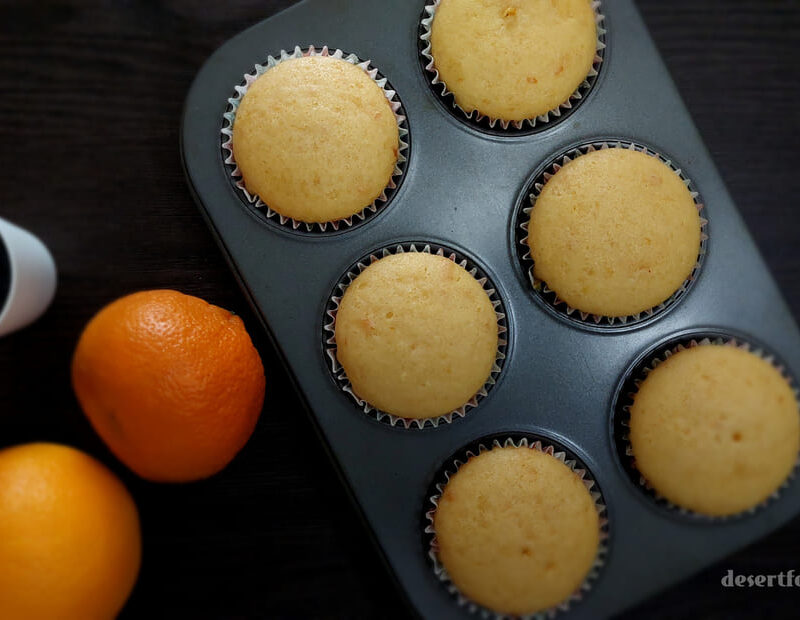 Small Batch Eggless Orange Cupcakes Recipe