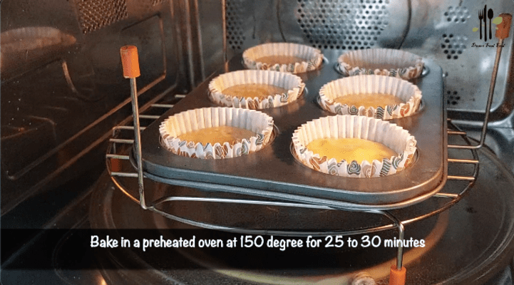 Small Batch Eggless Orange Cupcakes Recipe
