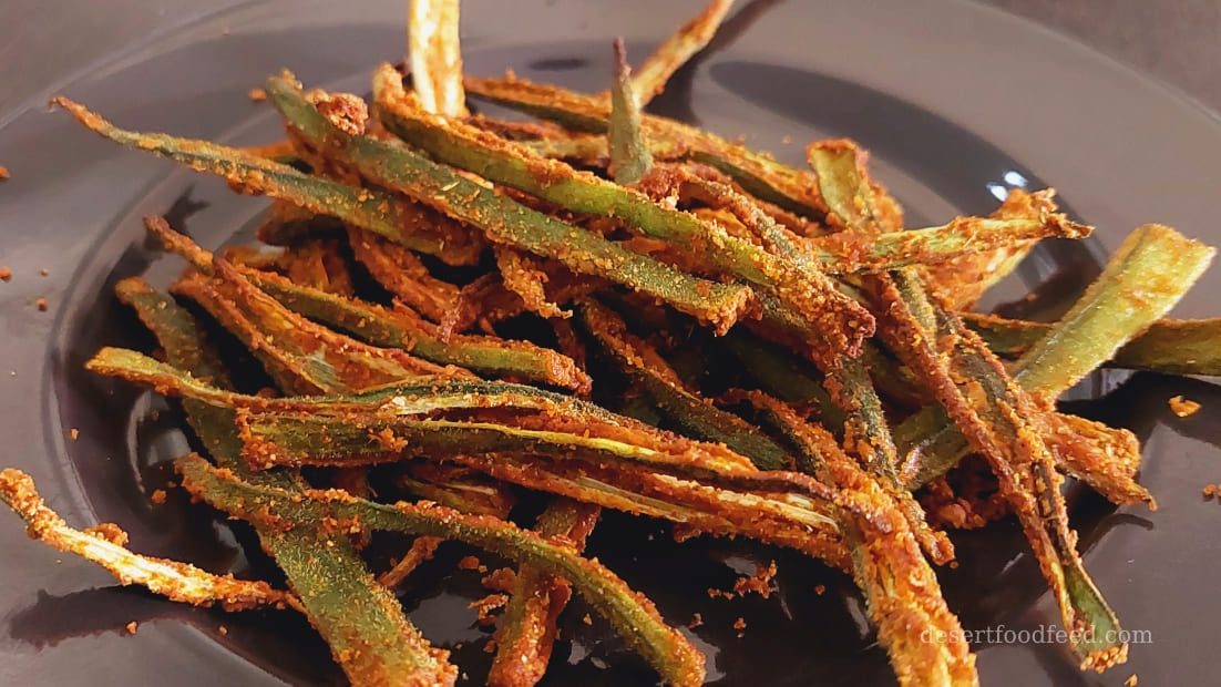 Baked Okra Fries | Oven Roasted Lady's Finger