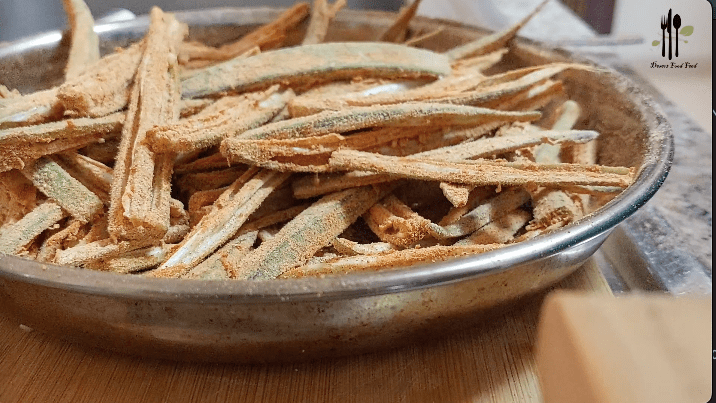 Baked Okra Fries | Oven Roasted Lady's Finger